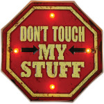 Forever Light RETRO Metal Sign LED Don't Touch