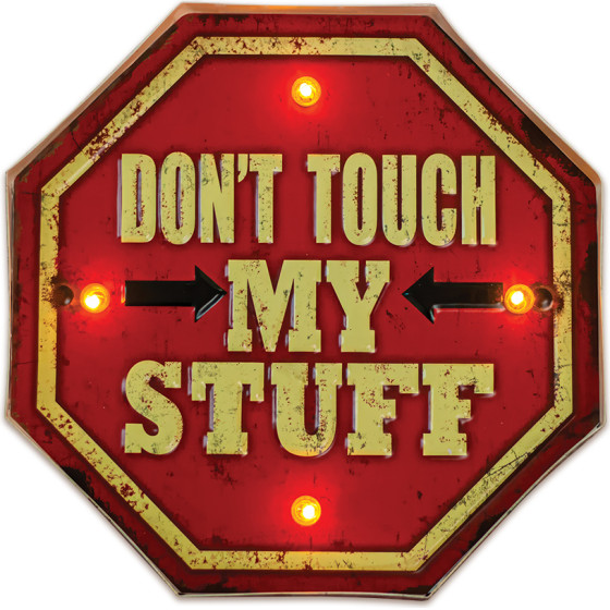 Forever Light RETRO Metal Sign LED Don't Touch