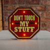 Forever Light RETRO Metal Sign LED Don't Touch