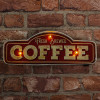 Forever Light RETRO Metal Sign LED Fresh Brewed Coffee