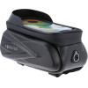 Forever Outdoor Waterproof bike frame bag with shell sides and phone holder black