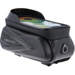 Forever Outdoor Waterproof bike frame bag with shell sides and phone holder black