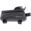 Forever Outdoor Waterproof bike frame bag with shell sides and phone holder black