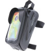 Forever Outdoor Waterproof bike frame bag with shell sides and phone holder black