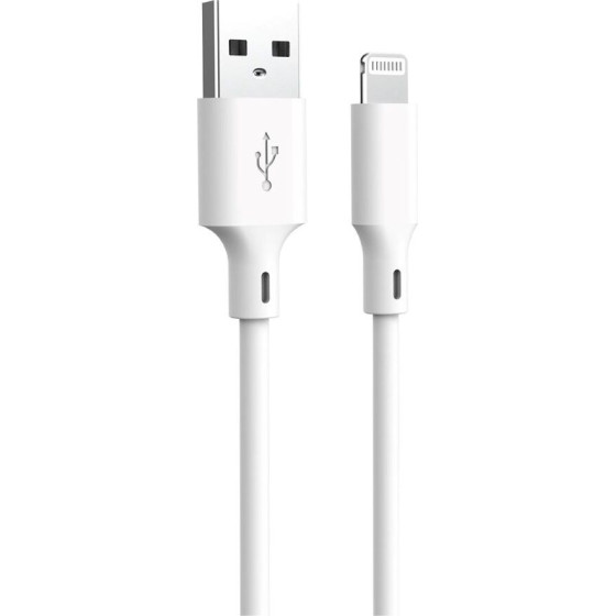 Forever Recycling cable USB-A - Lightning 1,5m 2,4A HDKR12-AL-00 white