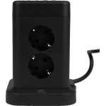 Huslog Vertical Extension Cord with USB