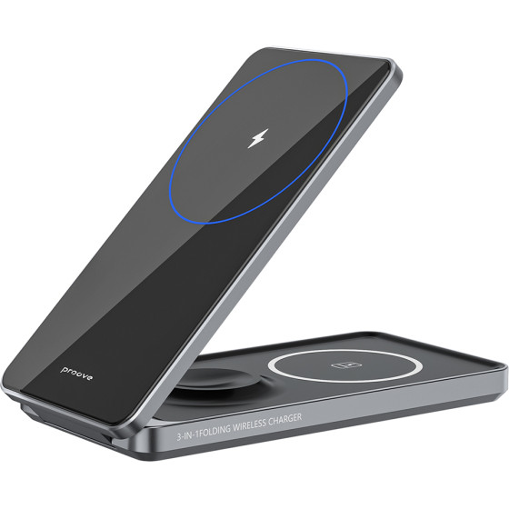 Proove wireless charger Metal Edge 3 in 1 gray