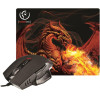 Rebeltec mouse + mouse pad RED DRAGON