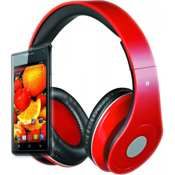 Rebeltec wired headphones AUDIOFEEL2 red