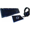 Rebeltec wired gaming set keyboard + headphones + mouse + mouse pad SHERMAN