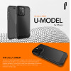 Ugly Rubber UMODEL case for iPhone 15 Plus 6,7'' clear black