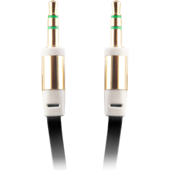 TFO Audio cable jack 3,5mm - jack 3,5mm 1,0 m black bulk