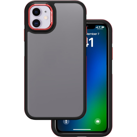 TFO Crystal Black case for iPhone 11 red
