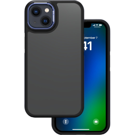 TFO Crystal Black case for iPhone 13 / 14 6,1'' blue