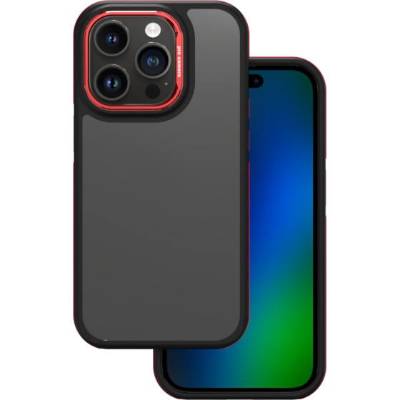 TFO Crystal Black case for iPhone 14 Pro Max 6,7'' red