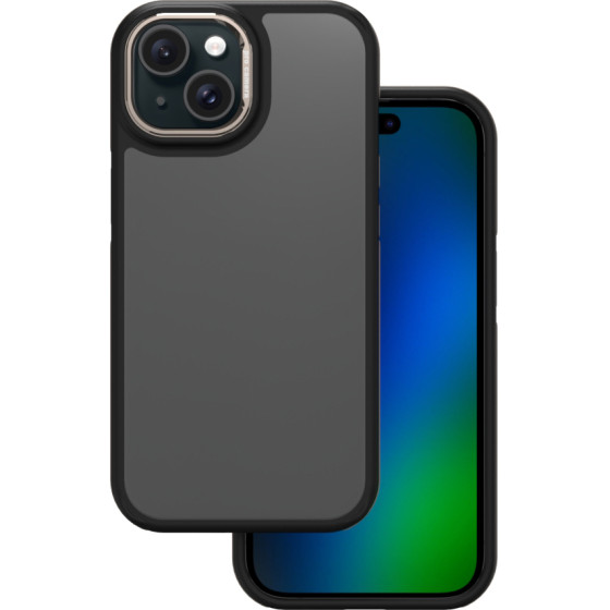 TFO Crystal Black case for iPhone 15 6,1'' grey