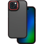 TFO Crystal Black case for iPhone 16 Plus 6,7'' red
