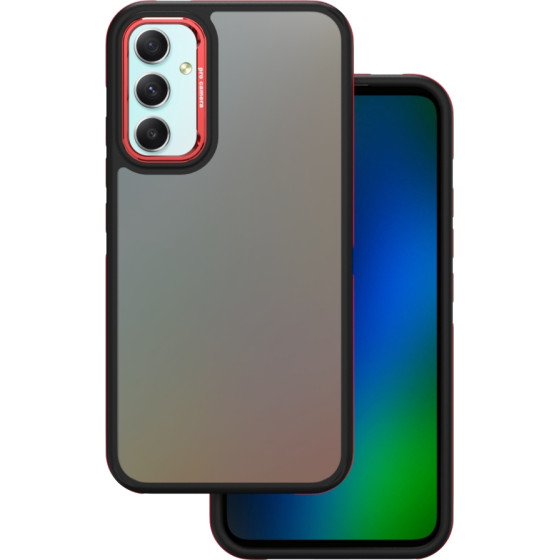TFO Crystal Black case for Samsung Galaxy A34 5G red