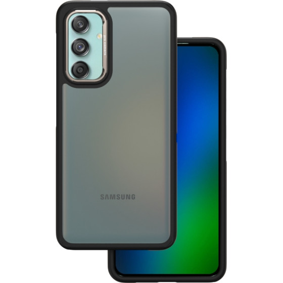 TFO Crystal Black case for Samsung Galaxy M55 5G grey