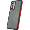 TFO Crystal Black case for Samsung Galaxy M55 5G red