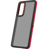 TFO Crystal Black case for Samsung Galaxy M55 5G red