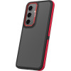 TFO Crystal Black case for Samsung Galaxy S25 Plus red
