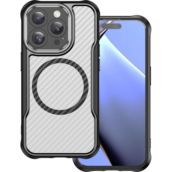 TFO Defender Carbon Mag case for iPhone 15 Pro Max 6,7'' black