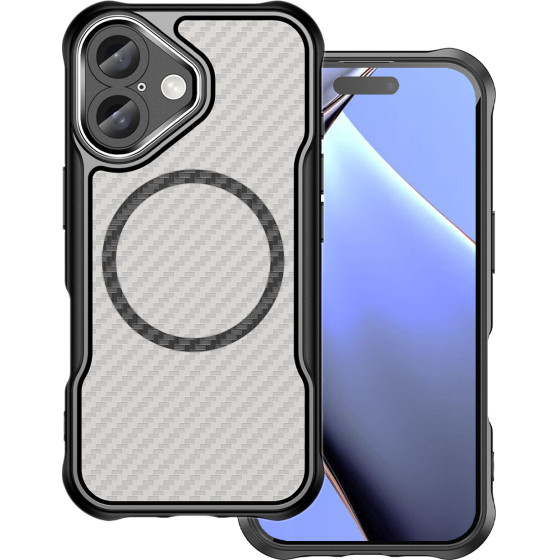 TFO Defender Carbon Mag case for iPhone 16 Plus 6,7'' black