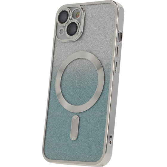 TFO Glitter Chrome Mag case for iPhone 15 Pro 6,1'' silver gradient