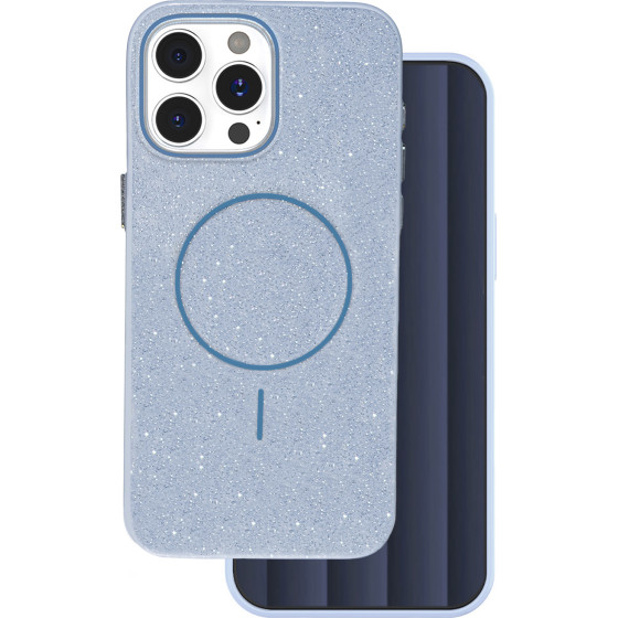 TFO Glitter Thin Mag case for iPhone 16 Pro Max 6,9'' blue