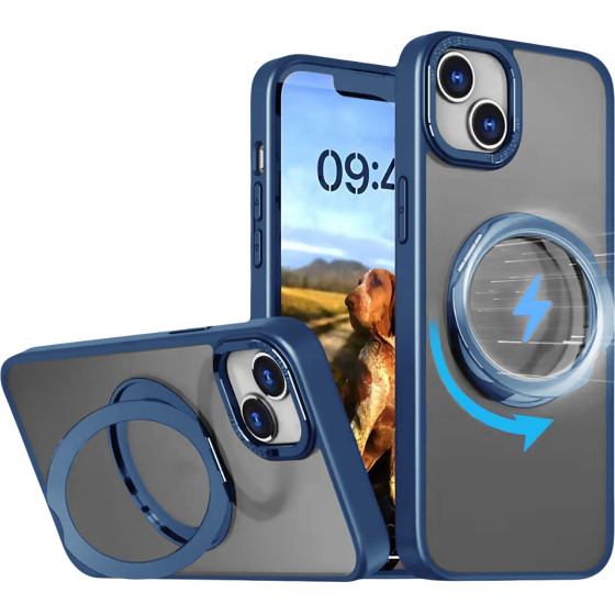 TFO Mag Ring Rotating case for iPhone 16 Pro 6,3'' navy blue