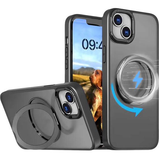 TFO Mag Ring Rotating case for iPhone 16 Pro Max 6,9'' black