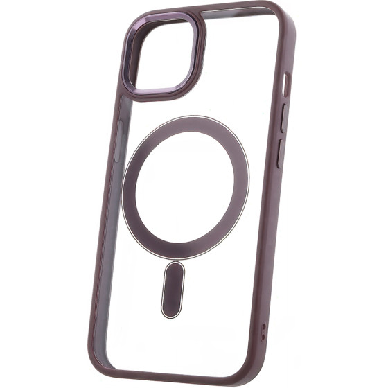 TFO Satin Clear Mag case for iPhone 16 Plus 6,7'' purple