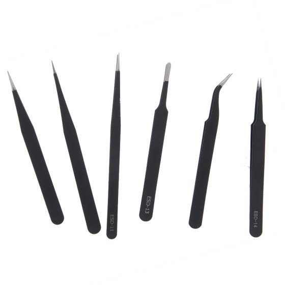 TFO Set of 6 precision tweezers