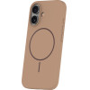 TFO Silicone Thin Mag case for iPhone 16 6,1'' brown