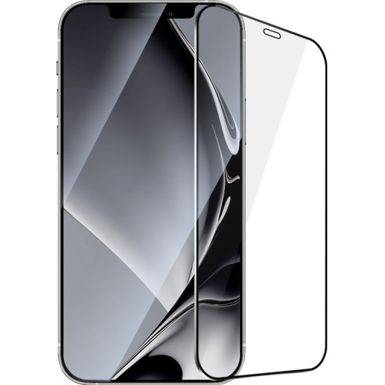 TFO Tempered glass metal frame for iPhone 12 Pro Max 6.7'' black frame