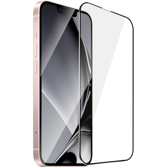 TFO Tempered glass metal frame for iPhone 13 / 13 Pro 6,1'' / 14 / 16e 6,1'' black frame