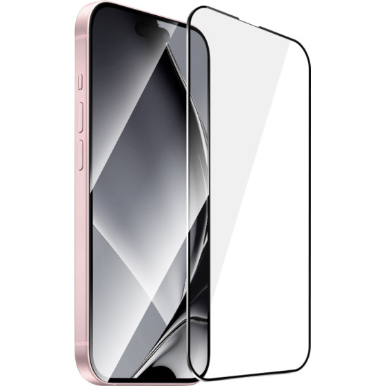 TFO Tempered glass metal frame for iPhone 15 6,1'' / 16 6,1'' black frame