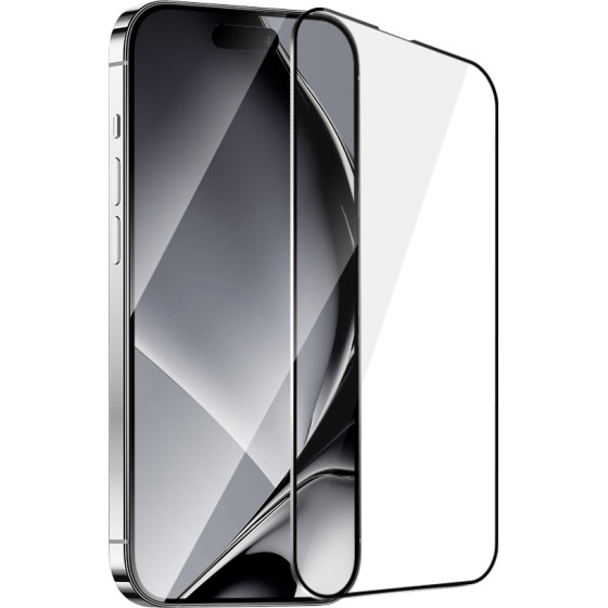 TFO Tempered glass metal frame for iPhone 16 Pro 6,3'' black frame
