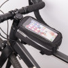TFO Waterproof bike frame bag with phone holder black
