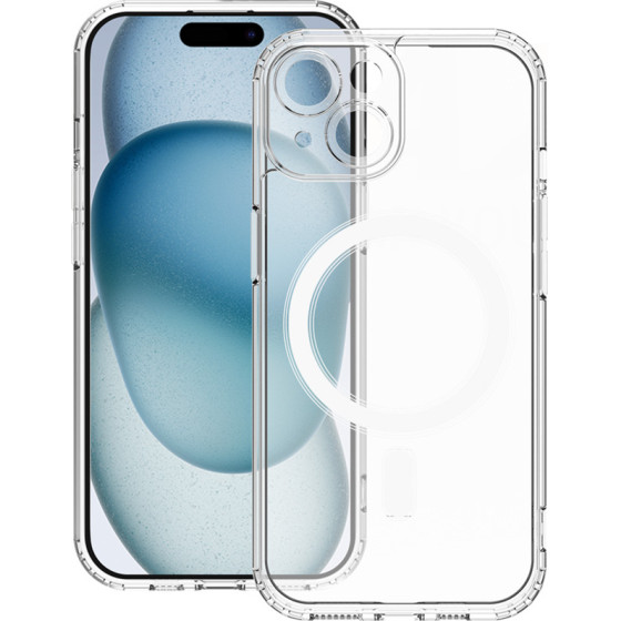 VMax Acrylic Anti-drop Mag case for iPhone 15 Plus 6,7'' transparent