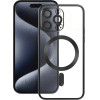 Vmax Electroplating Mag TPU case for iPhone 16 Plus 6,7'' black