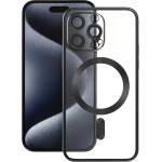 Vmax Electroplating Mag TPU case for iPhone 16 Plus 6,7'' black