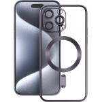 Vmax Electroplating Mag TPU case for iPhone 16 Plus 6,7'' purple