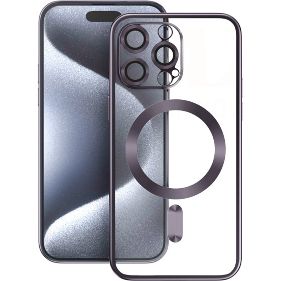 VMax Electroplating Mag TPU case for Samsung Galaxy S25 Plus purple