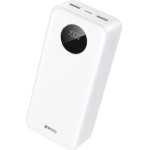 BWOO 22,5W 30000 mAh power bank with LCD screen, white