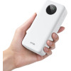 BWOO 22,5W 30000 mAh power bank with LCD screen, white