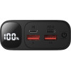 BWOO 22,5W 20000 mAh power bank with LCD screen, black