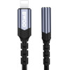 BWOO Adapter AUX 3.5mm - Lightning Black BZ48