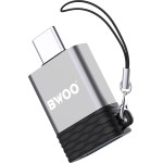 BWOO Adapter USB - USB-C Gray OTG BZ-35